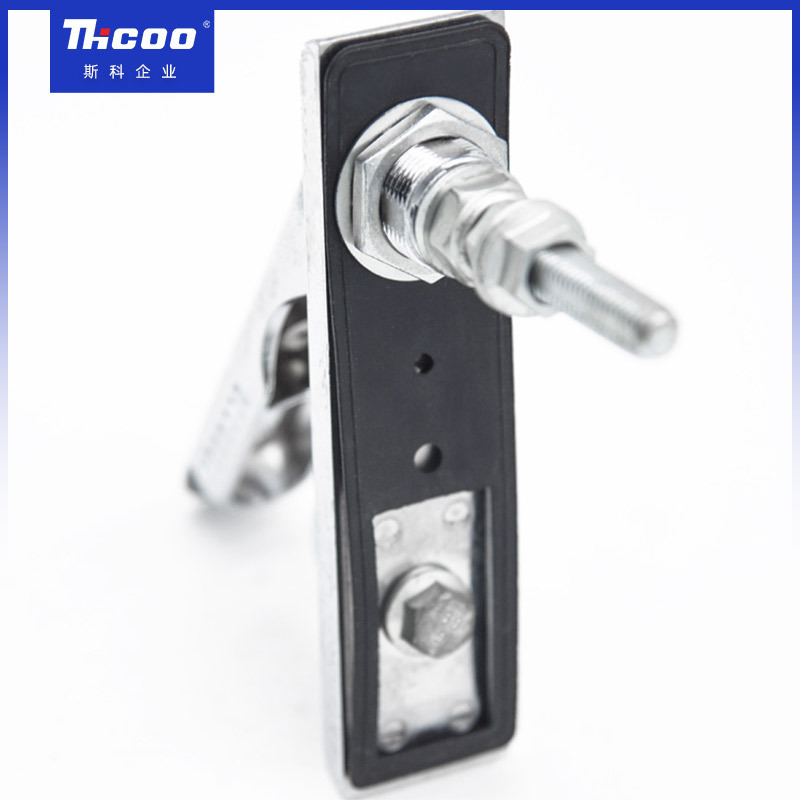 Zinc Alloy Swing Handle Door Lock 3 Point Box Padlockable Panel Latch Lock Electric Box Locker Key Door Cabinet Plane Lock