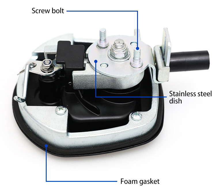 Electric Whale Tail Lock Compressed Truck Door T Handle Toolbox Latch for Heavy Duty Caravan Truck Tool Canopy and Trailer