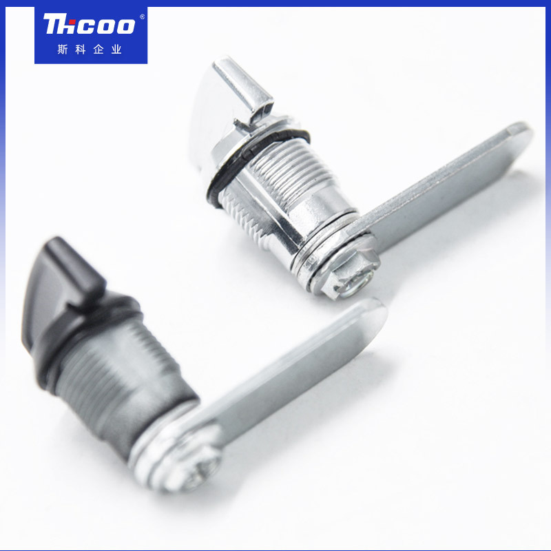 Zinc Alloy Slot Handle Quarter Turn Wing Knob Toolbox Cam Lock Non- Key Cabinet Drawer Lock A6207