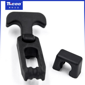 Corrosion Resistance Marine Latch Black Toggle Latch Lock T-handle Rubber Flexible Damping Draw Latch