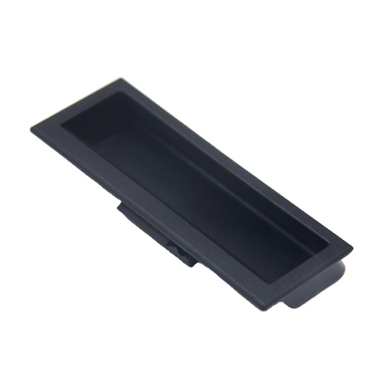 Plastic Pull Handle Built-in Cabinet Handle Embedded Concealed Industrial Plastic Pull Recessed Black Wholesale Traditional