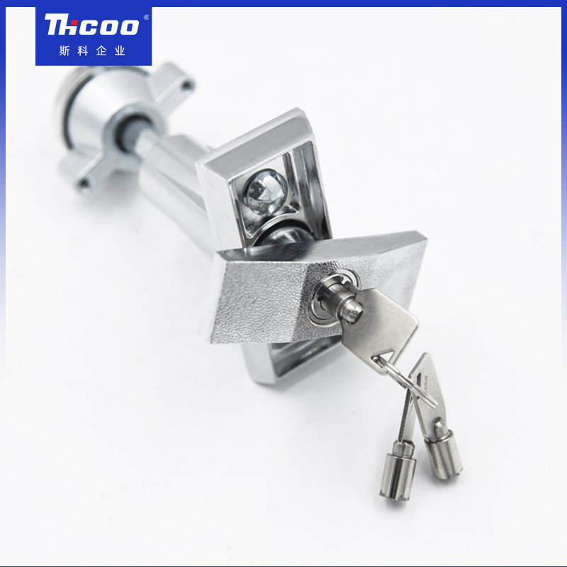 A1011 Cylinder Cam Lock T Handle Zinc Alloy ATM Vending Machine Cabinet T-handle Cylinder Lock Master Key