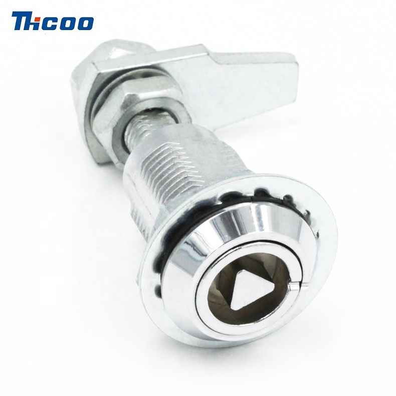 Industrial Hardware Stainless Steel Triangle Lock Cylinder Rotary Clamping Compression Latch Quarter Turn Locks and Latches