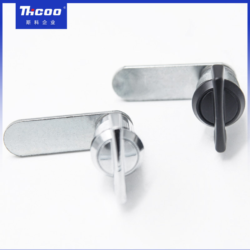 Zinc Alloy Slot Handle Quarter Turn Wing Knob Toolbox Cam Lock Non- Key Cabinet Drawer Lock A6207