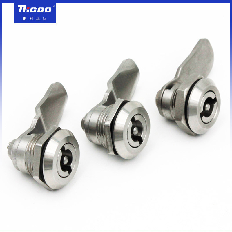 Stainless Steel Cam Lock Die-Casting Chrome Plating Double Bit Head Quarter Turn Lock