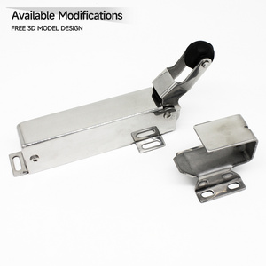 Stainless Steel Freezer Sliding Door Closers 1230 Modern Automatic Return Hydraulic Door Closers for Cold Rooms