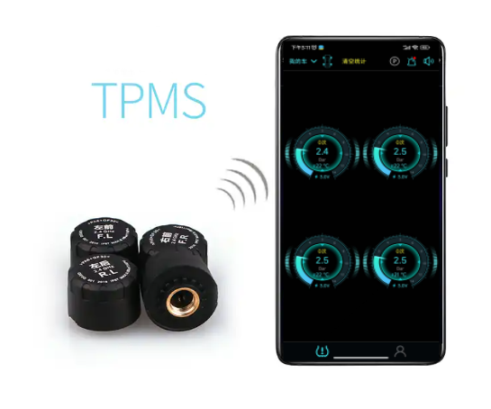 5.0/4.0 Bluetooth Tire Pressure Monitoring System Tpms Sensor for Car Motorcycle Truck Blue TPMS Tire Pressure 2 3 4 6 8 Sensors