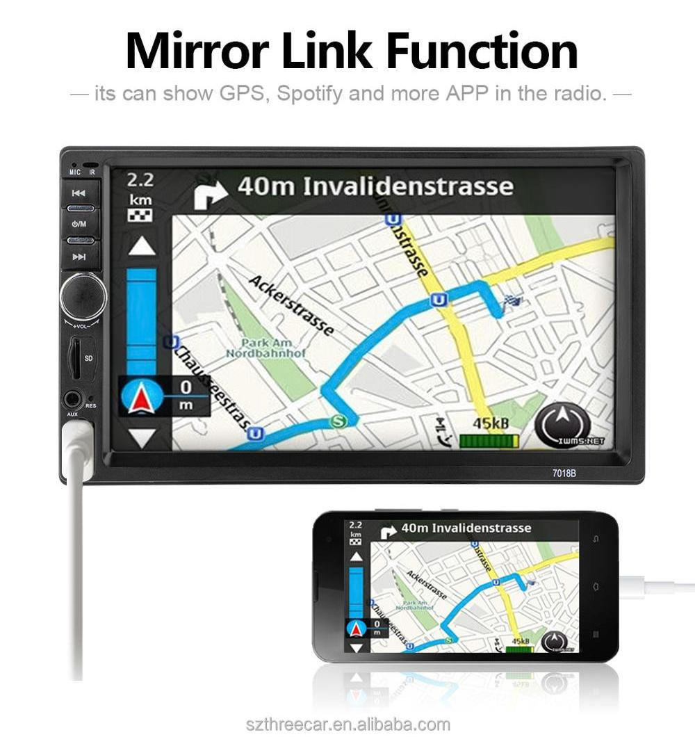 7inch two din Car Radio Stereo MP5 Player with Mirror link