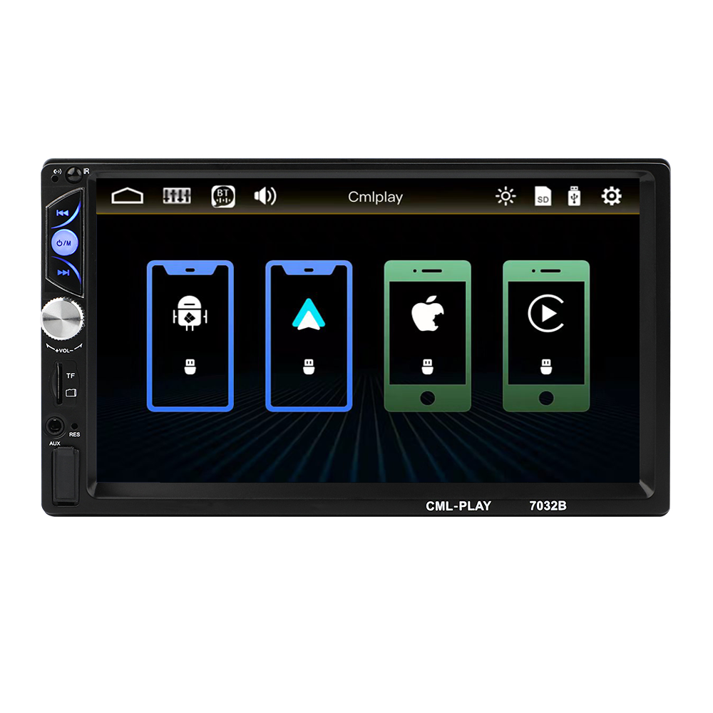 7032CP 2Din 7 Inch Car MP5 Player Mirror Link Auto Radio Video USB TF Carplay Car Stereo MP5 Player With Camera