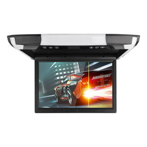 12.1 inch roof mounted LCD TFT car monitor with AV-IN USB port flip down car multimedia