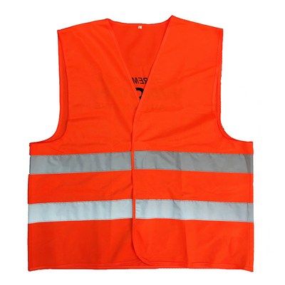 Hi Vis Reflective Safety Vest Security Construction Reflective Veat Workwear 100% Polyester Safety Vest With Reflective Tape