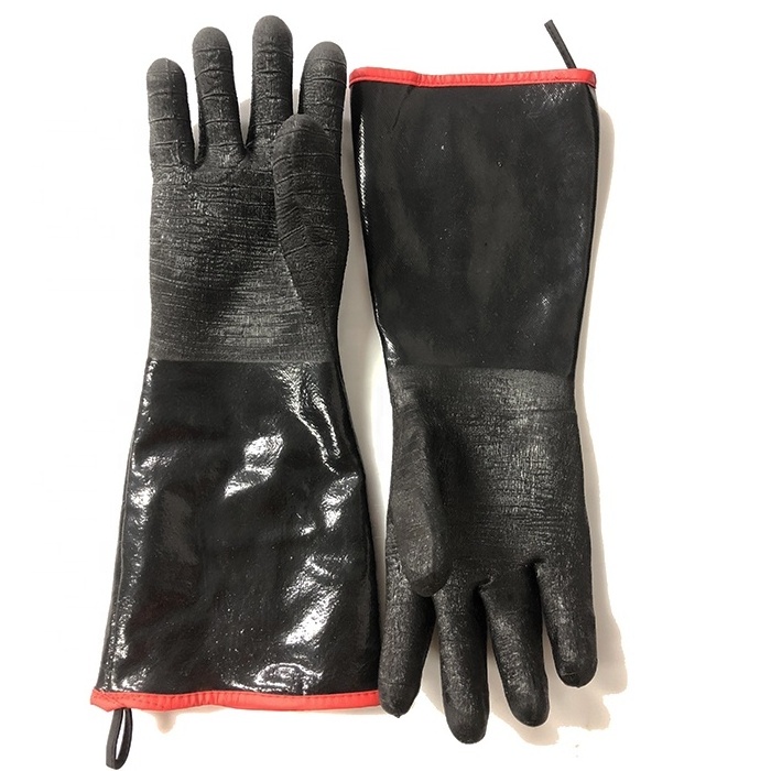 heat and oil resistant neoprene bbq gloves oven gloves