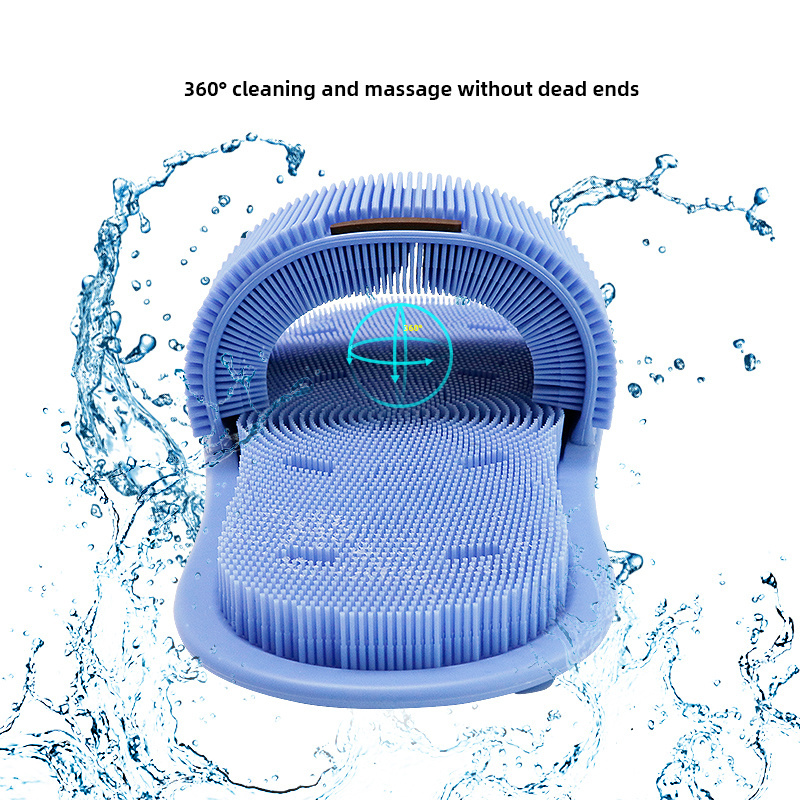 Silicone foot shower brush Bathroom Foot Scrubber Spas Massage Exfoliating Cleaning Slipper foot scrubber shower