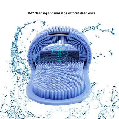 Silicone foot shower brush Bathroom Foot Scrubber Spas Massage Exfoliating Cleaning Slipper foot scrubber shower