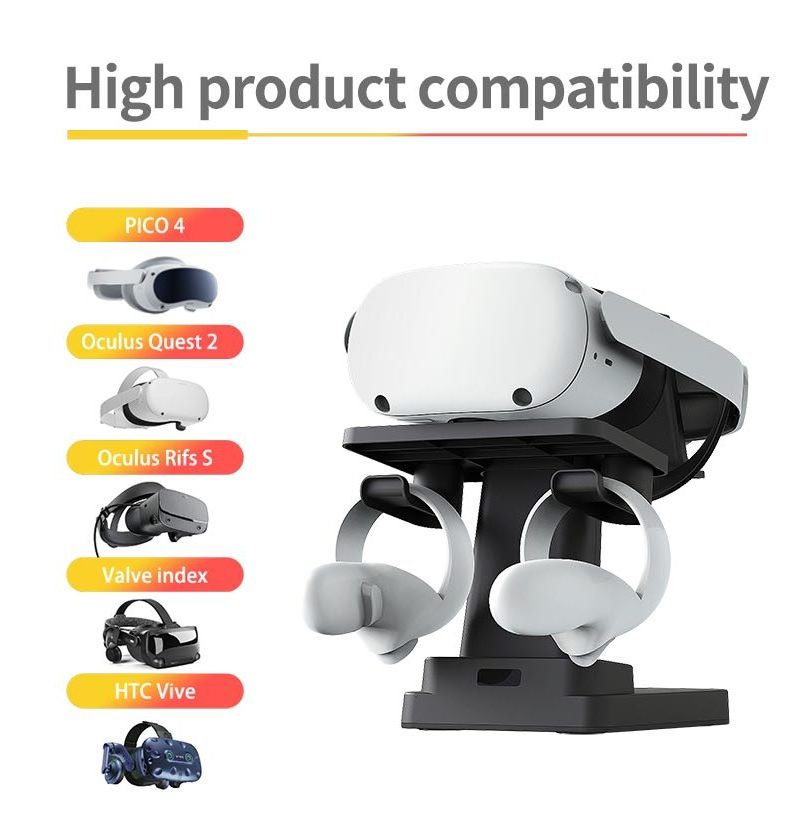 Universal VR Headset Stand Glasses and Controllers Desktop Display Stand Holder