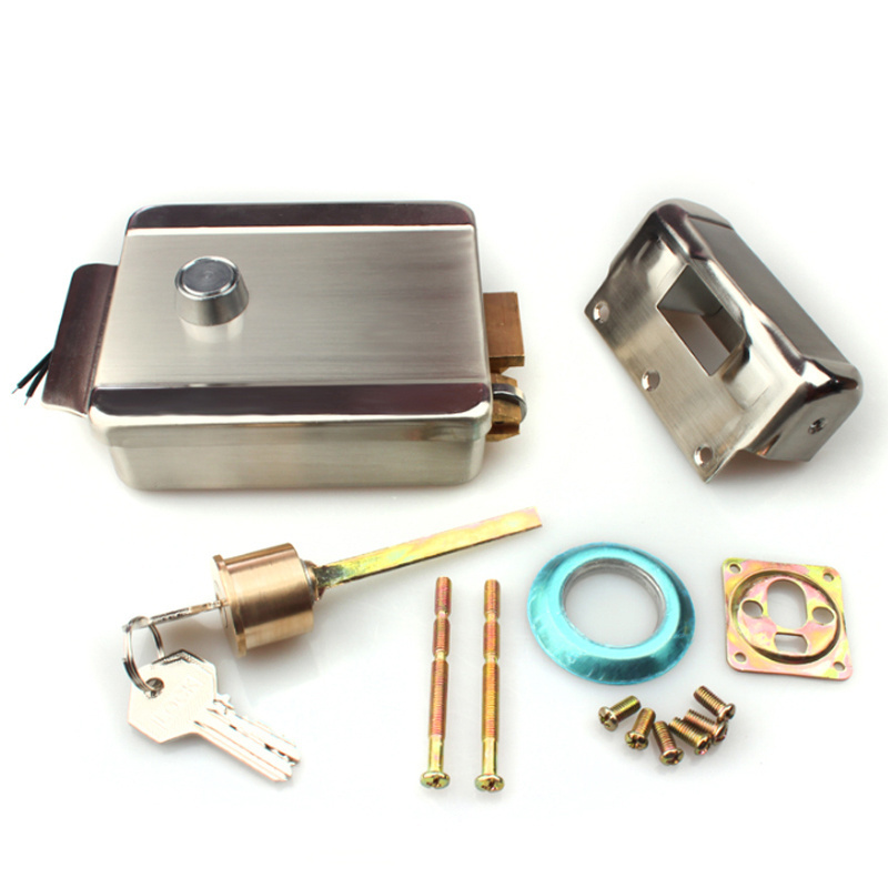 Security Electric Rim Lock Waterproof Card Electric Rim Lock Electric Door Locks For Aluminium Doors