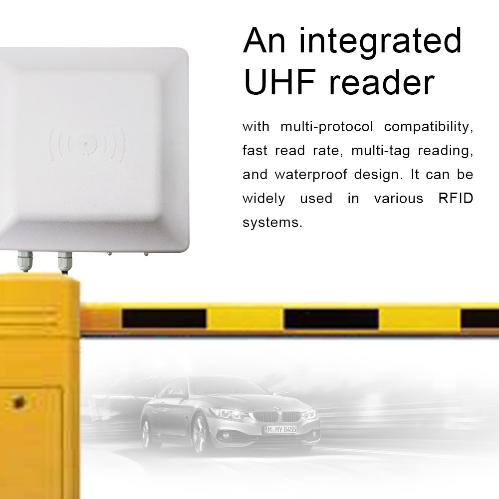 TIMMY Waterproof Parking gate vehicle access control reader 8 Meter  Long Range  RFID UHF tag Reader