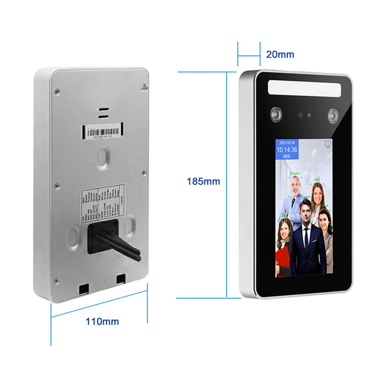 Waterproof IP65 Wifi Cloud Biometric Attendance AI Dynamic Face Recognition Access Control Terminal Elevator Control Products