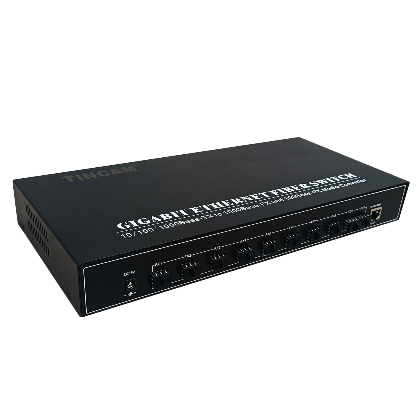 TiNCAM Ethernet Switch 8*100M SFP+2*Giga SFP+1*Giga RJ45 Port Network Switch Ethernet Switcher LAN Switching Media Converter