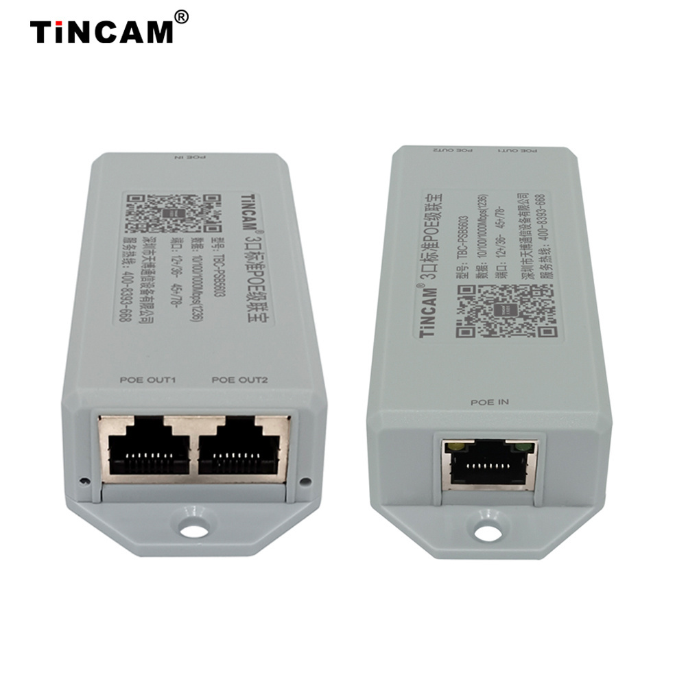 TiNCAM Gigabit POE Extender PoE Extender Repeater Outdoor 30W For IP Camera Extend 100 meters PoE Network Switch Devices