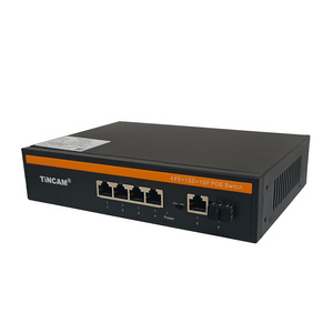 TiNCAM  4 8 16 24 Ports Ethernet POE Switch 100Mbps Gigabit With 1 Uplink SFP Network Switcher For CCTV Camera IP Telephone