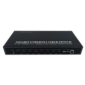 TiNCAM Ethernet Switch 8*100M SFP+2*Giga SFP+1*Giga RJ45 Port Network Switch Ethernet Switcher LAN Switching Media Converter