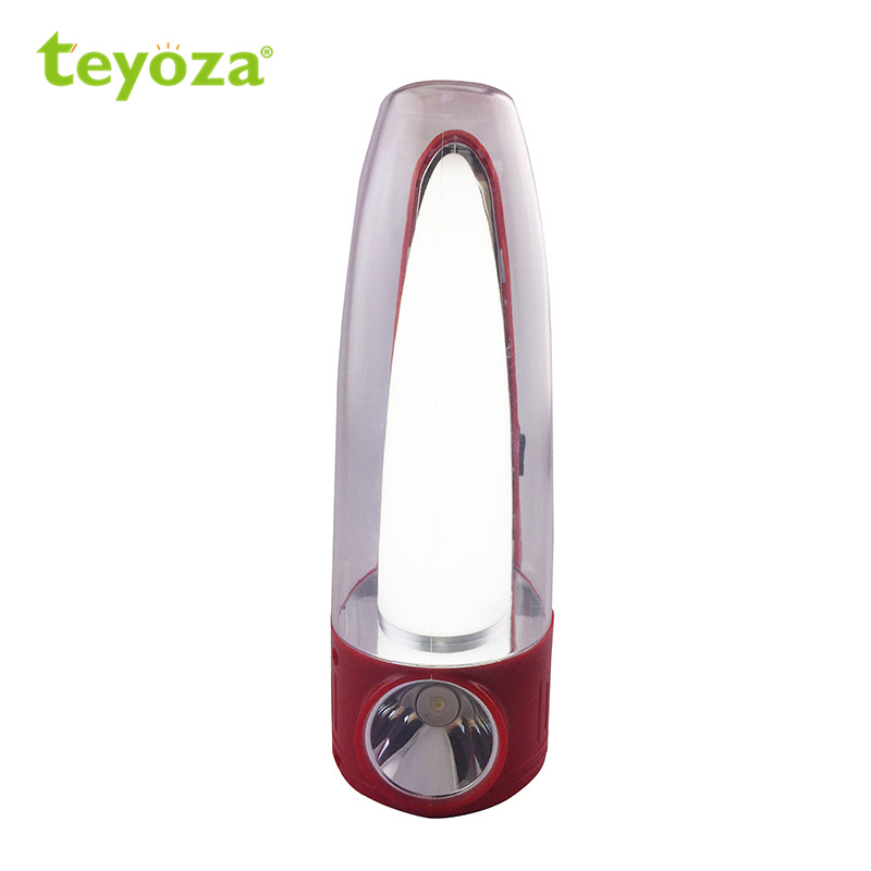 teyoza solar rechargeable emergency led lamp kit  portable lantern table light with output bulbs and FM Radio