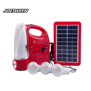 teyoza solar rechargeable emergency led lamp kit  portable lantern table light with output bulbs and FM Radio