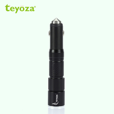 teyoza rechargeable Led home emergency flashlight handheld torch light with SOS light and USB power bank