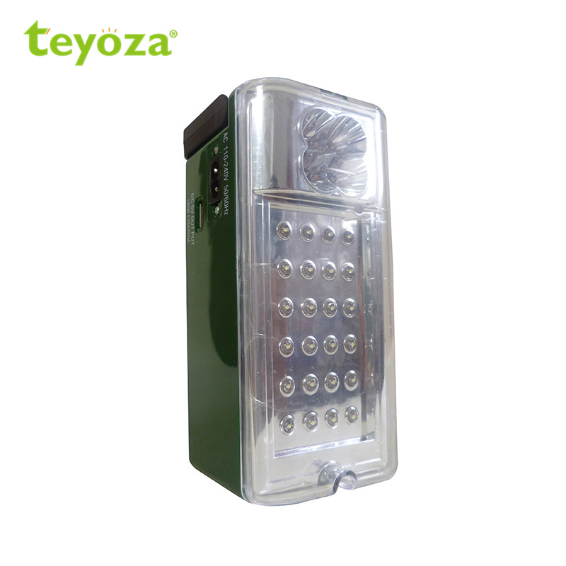 teyoza battery operated emergency lighting home rechargeable led portable lamp