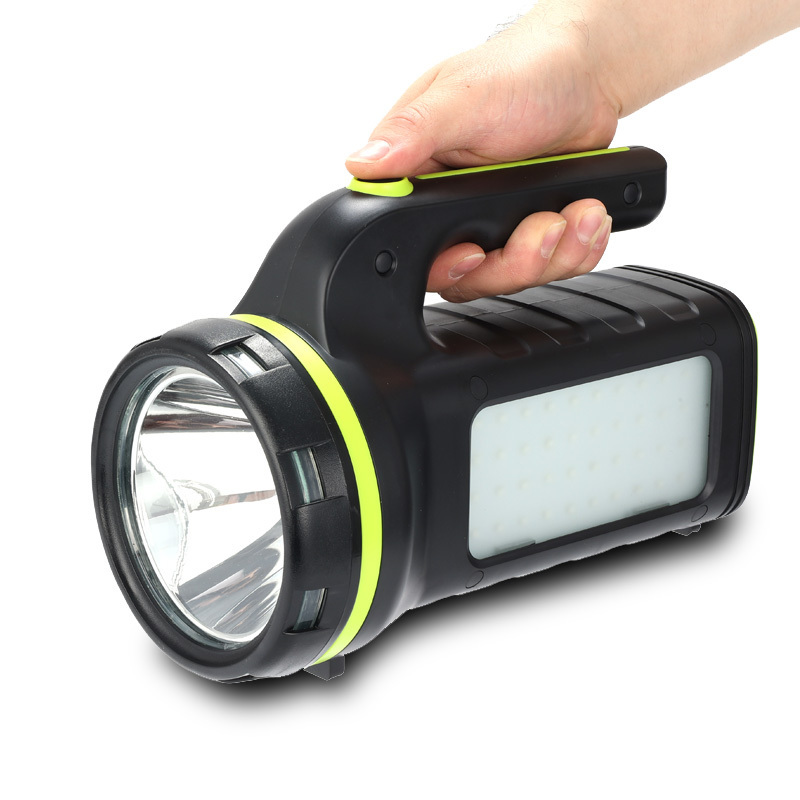 Shenzhen factory portable Solar rechargeable led outdoor SOS waterproof handheld search light