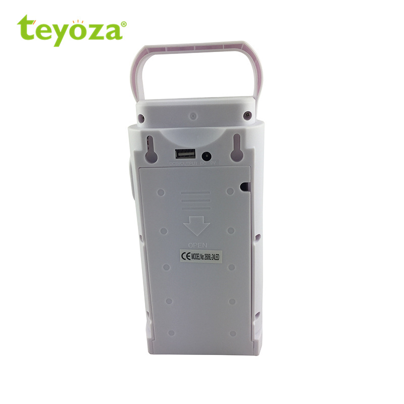 teyoza hot selling solar rechargeable led portable lantern with power bank