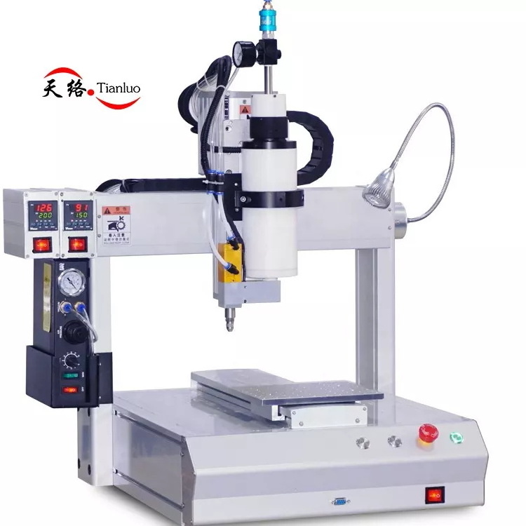 Tianluo Fully Automatic AD PCB CNC Robot Glue Blinding Dispensing Machine Desktop Hot Melting Dispenser Stick Making Machinery