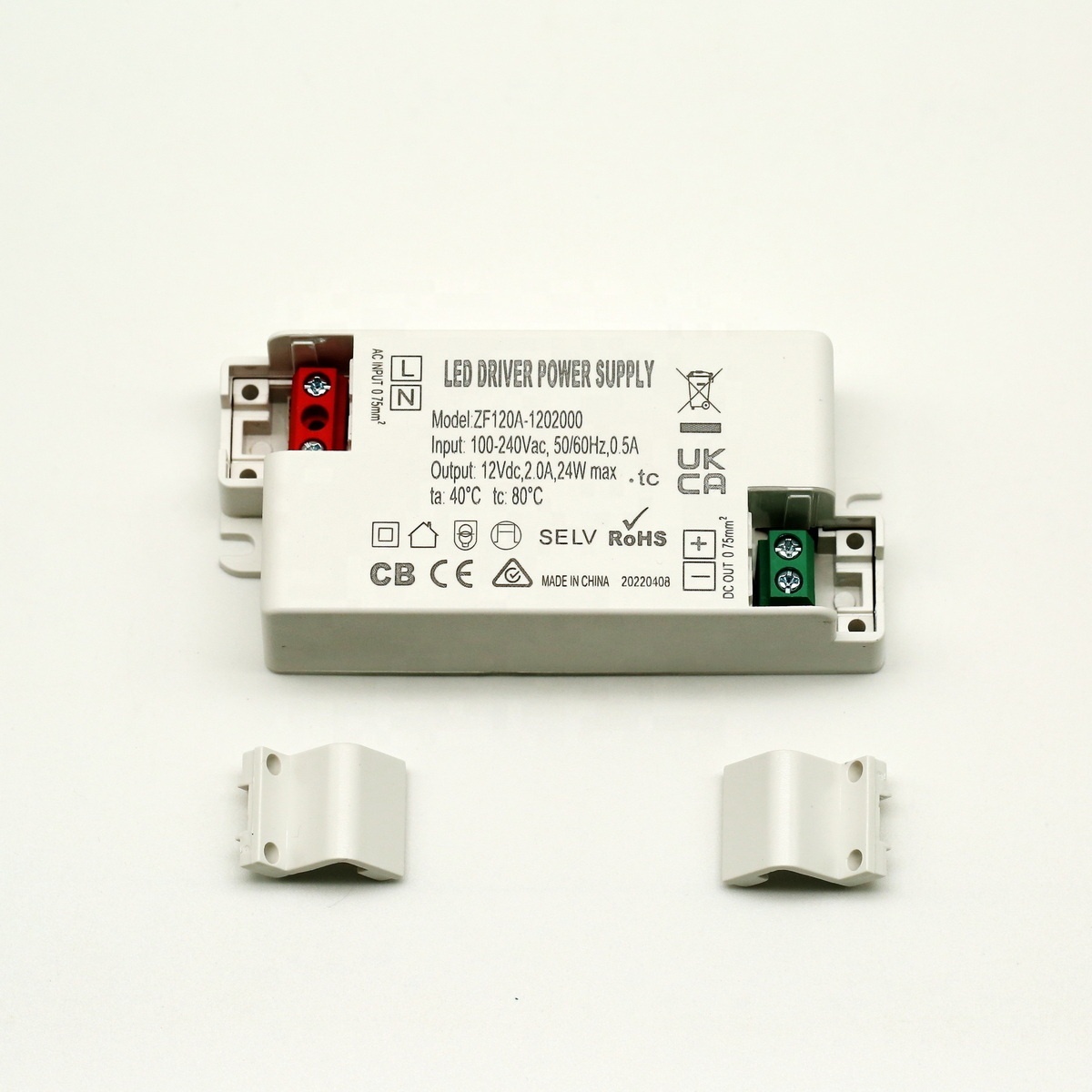 Led driver 12V 2A 24W Power supply with CE SAA UKCA Approved for Led Ceiling Light LED Light Strip Light