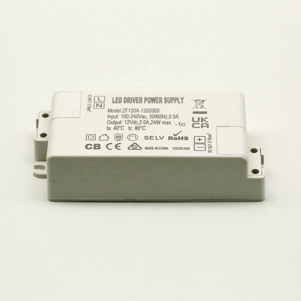 Led driver 12V 2A 24W Power supply with CE SAA UKCA Approved for Led Ceiling Light LED Light Strip Light