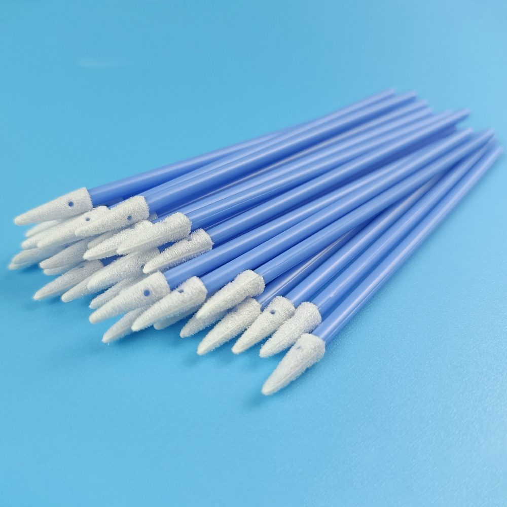 100ppi Polyurethane Foam  750 Sharp Point Cleaning Electronic Foam Swab Dust Free Foam stick