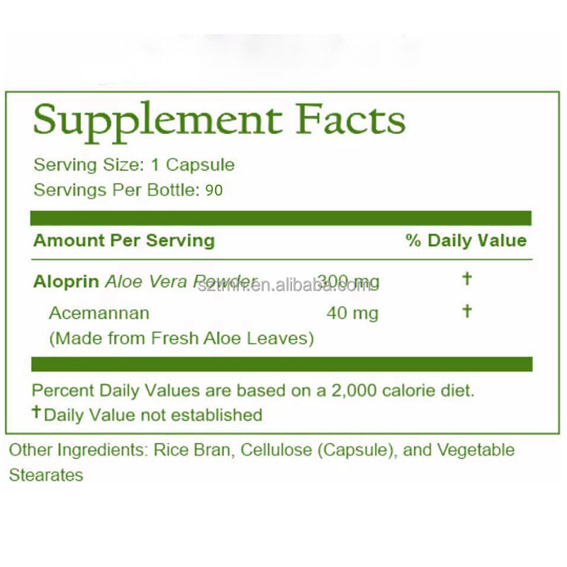 Health supplement natural aloe vera power extract diet pills Aloe capsules weight loss pills slimming