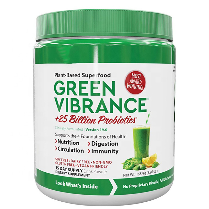 OEM ODM Private Label Organic Plant Based Vegan Superfood Super Greens Powder With Probiotics And Spirulina