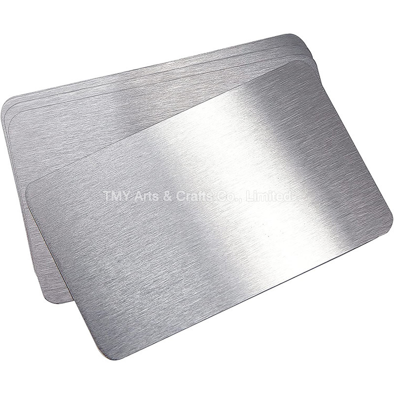 Wholesales 304 Stainless Steel Business Cards Custom Your Logo 0.5mm Blank Metal Business Card