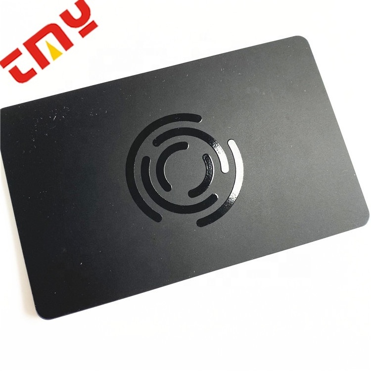 Custom Programmable Contactless Smart Digital Colored Matte Black NFC Pvc Business Card Blanks With QR Code Business Card