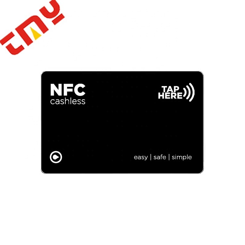 Custom Programmable Contactless Smart Digital Colored Matte Black NFC Pvc Business Card Blanks With QR Code Business Card