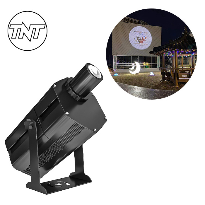 TNT 80-100-150W waterproof outdoor led gobo projector customized IP66 logo projector  welcome  logo floor Advertising light