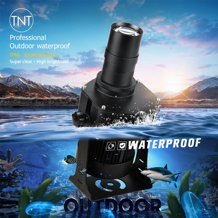 TNT 60w 80w 100w 150w Waterproof Rotation HD Advertising Projection Lamp Outdoor Gobo Projector