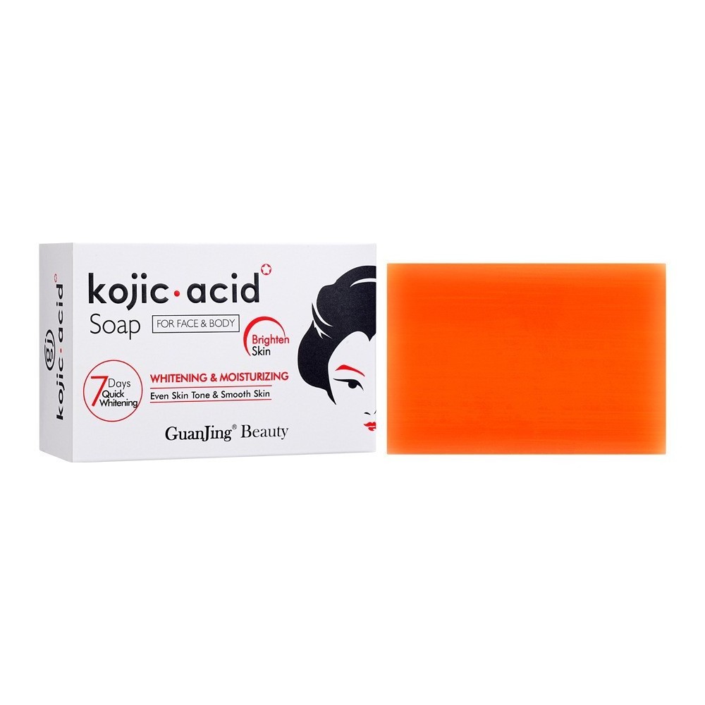 Kojie San Skin Lightening Soap Handmade Whitening Soap Bleaching Kojic Acid Glycerin Soap Deep Cleaning Brighten Skin 120g