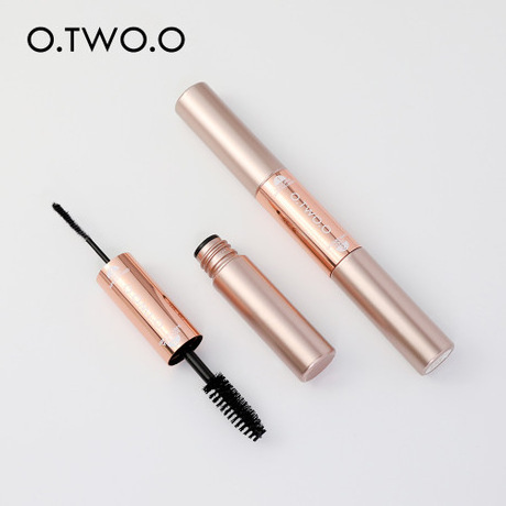 O.TWO.O Double Head Mascara Natural Bushy Lengthen Black Lash Eyelash Fiber Mascara Waterproof Long-wearing Eye Beauty Makeup