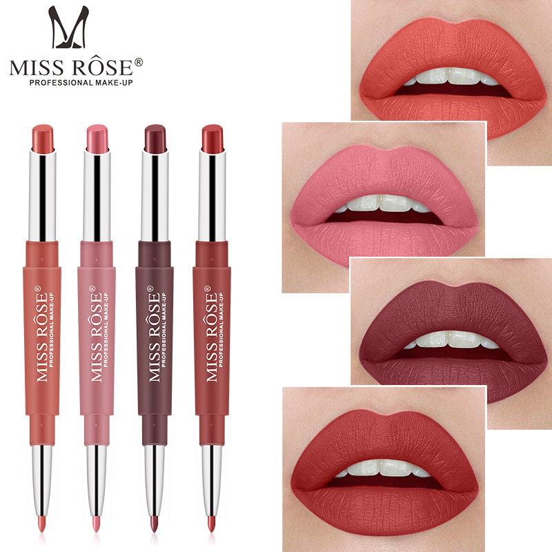 Miss Rose 20 Colors Long-lasting Lip Liner Matte Lip Pencil Waterproof Moisturizing Lipsticks Makeup Contour Cosmetics