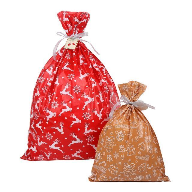 7 Colors/Style Christmas Party Wedding Favors Bags Draw String Pouch Christmas Gift Bags Candy Children Kids Goodie Storage Bag