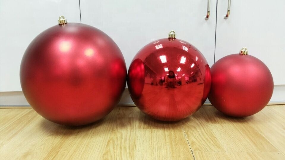 High Quality 20 cm 25 cm 30 cm Large Plastic Hanging Baubles