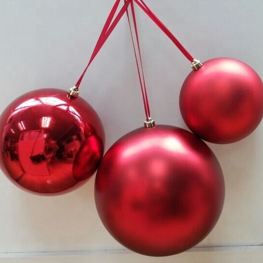 High Quality 20 cm 25 cm 30 cm Large Plastic Hanging Baubles