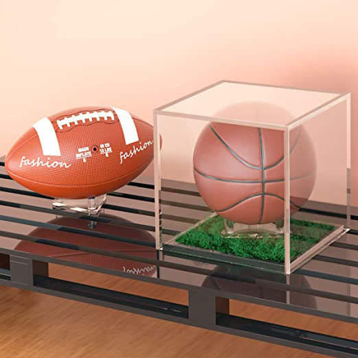 Acrylic Ball Stand Holds Footballs Acrylic Basketballs Volleyballs Soccer Balls Display Stand Holder